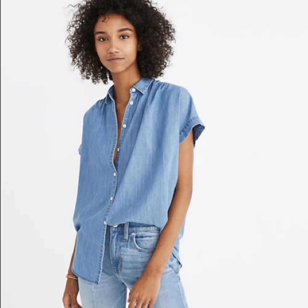 Madewell Central Shirt in Roberta Indigo